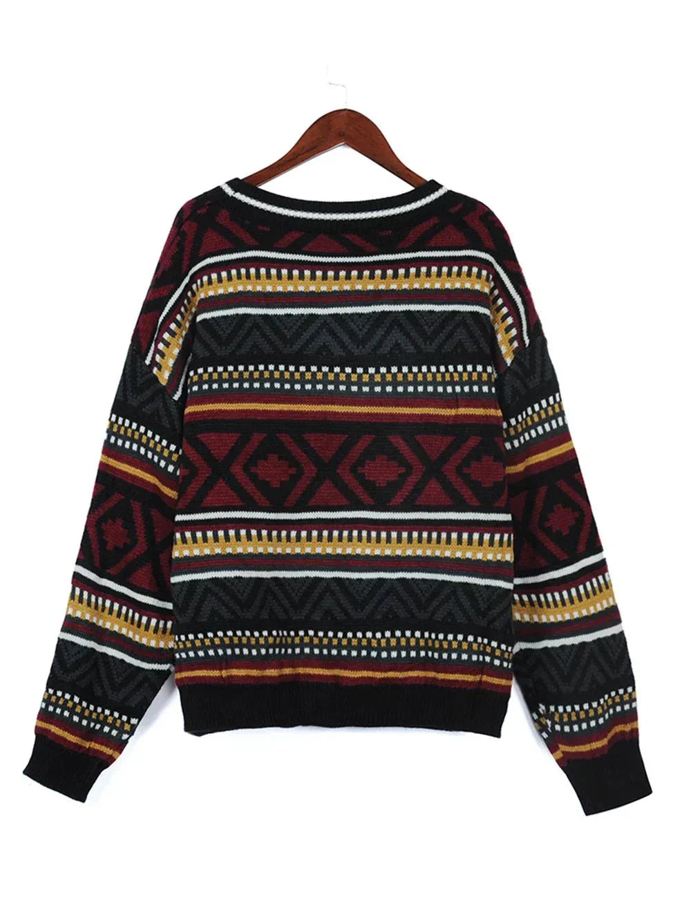 Rita | Damen Winter-Strickpullover mit Tribal-Muster - Elle Zürich