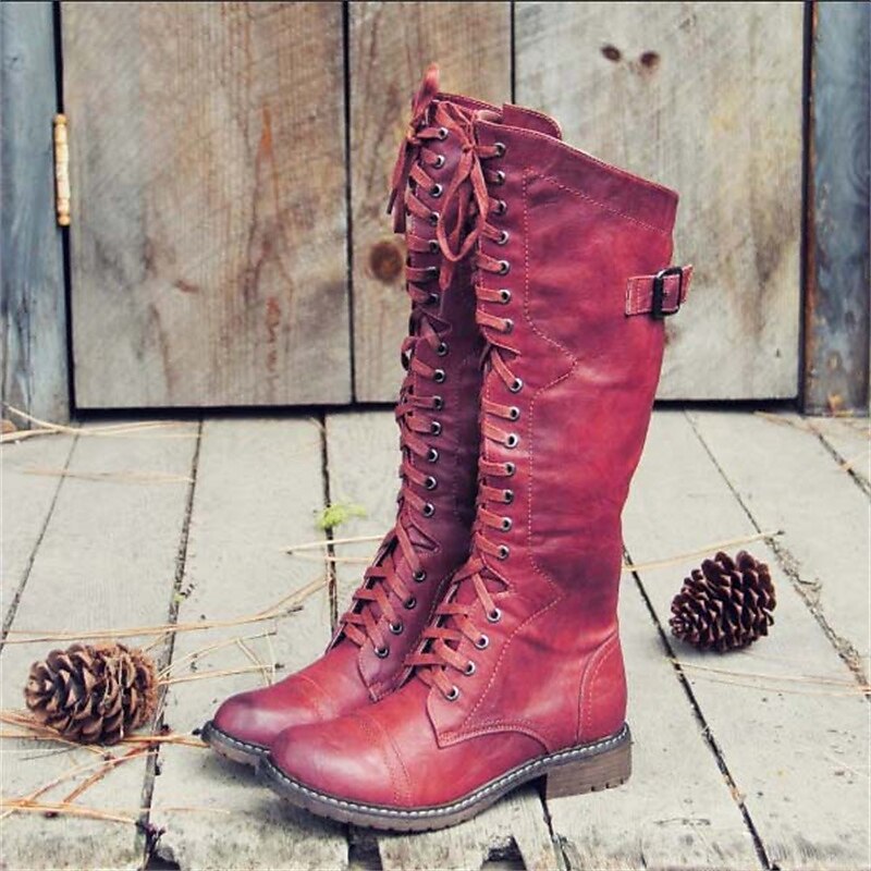 Lena | Damen Hohe Schnürstiefel im Reitstil - Elle Zürich