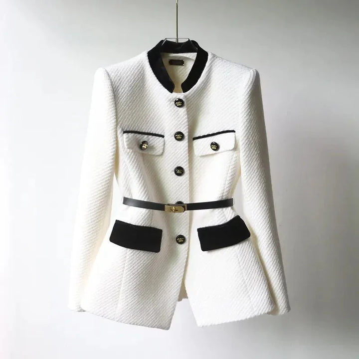 Helga | Damen Winterjacke mit Gürtel und Taschen - Elle Zürich