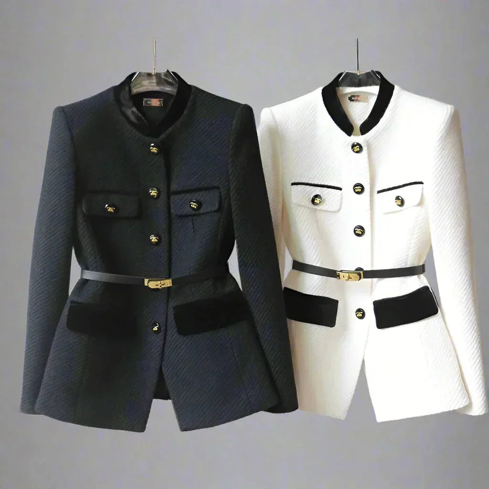 Helga | Damen Winterjacke mit Gürtel und Taschen - Elle Zürich