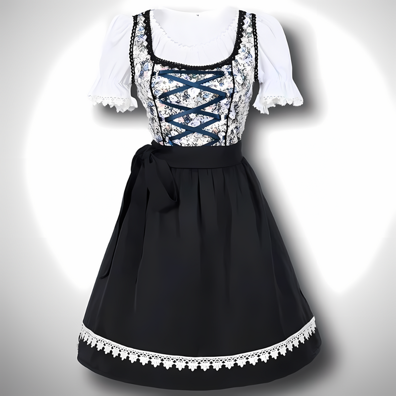 Gabriela | Damen Herbst Traditionelles Dirndlkleid mit Schürze - Elle Zürich