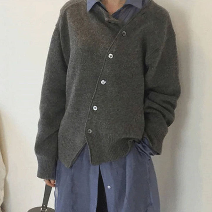 Andrea | Damen Winter Geknöpfter Cardigan-Pullover - Elle Zürich