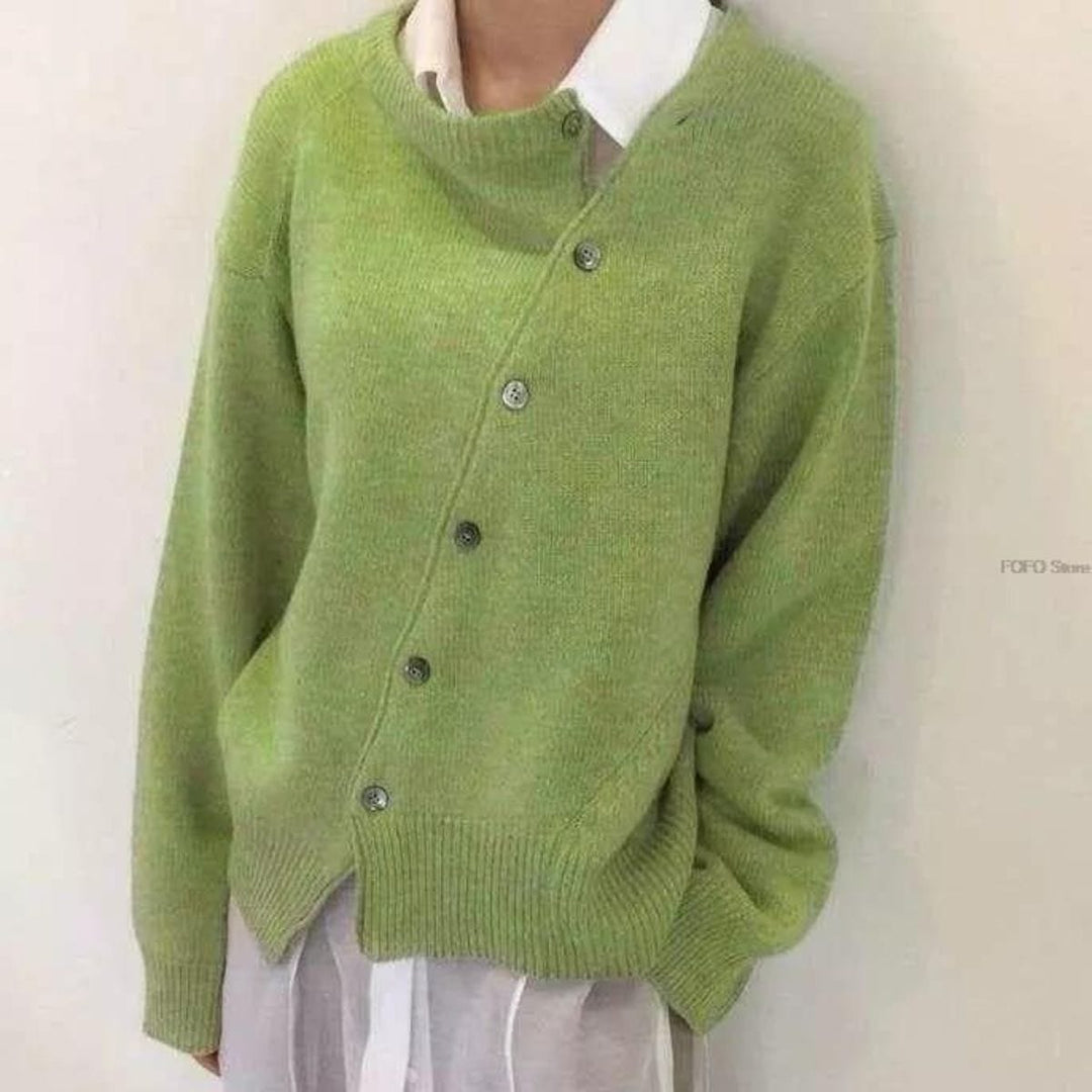 Andrea | Damen Winter Geknöpfter Cardigan-Pullover - Elle Zürich