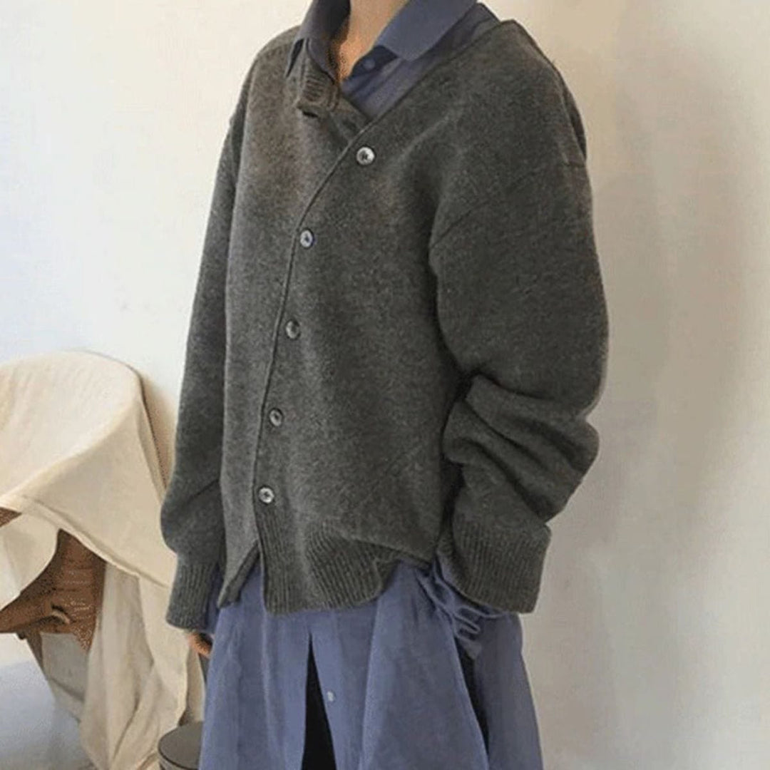 Andrea | Damen Winter Geknöpfter Cardigan-Pullover - Elle Zürich