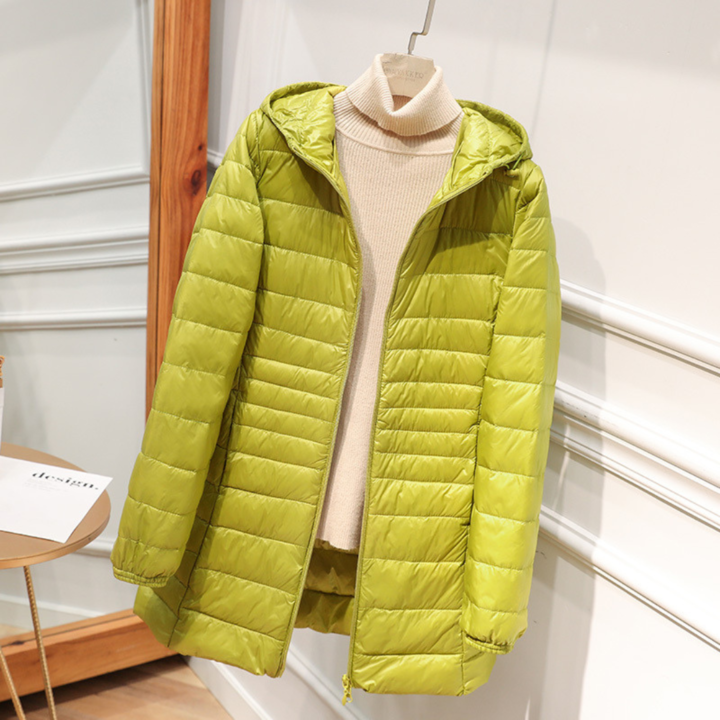 Jasmin | Damen Winter Steppjacke mit Kapuze - Elle Zürich