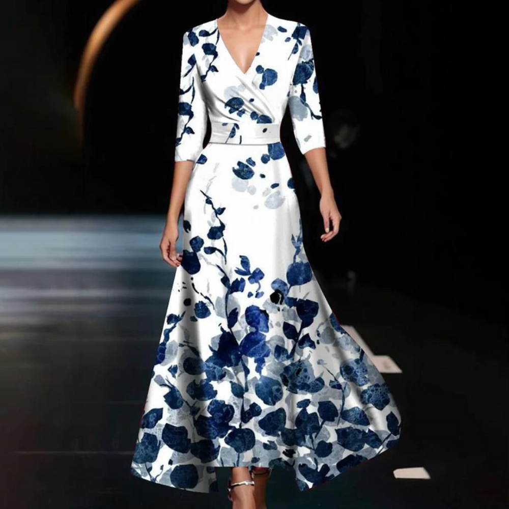 Edith | Stylisches Elegantes Kleid mit Print - Elle Zürich