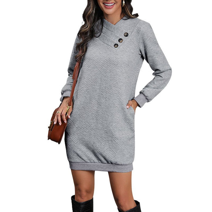 Lydia | Damen Winter-Strickkleid für Freizeit mit Seitentaschen - Elle Zürich