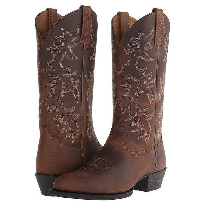 Verena | Elegante schwarze Cowboystiefel - Elle Zürich