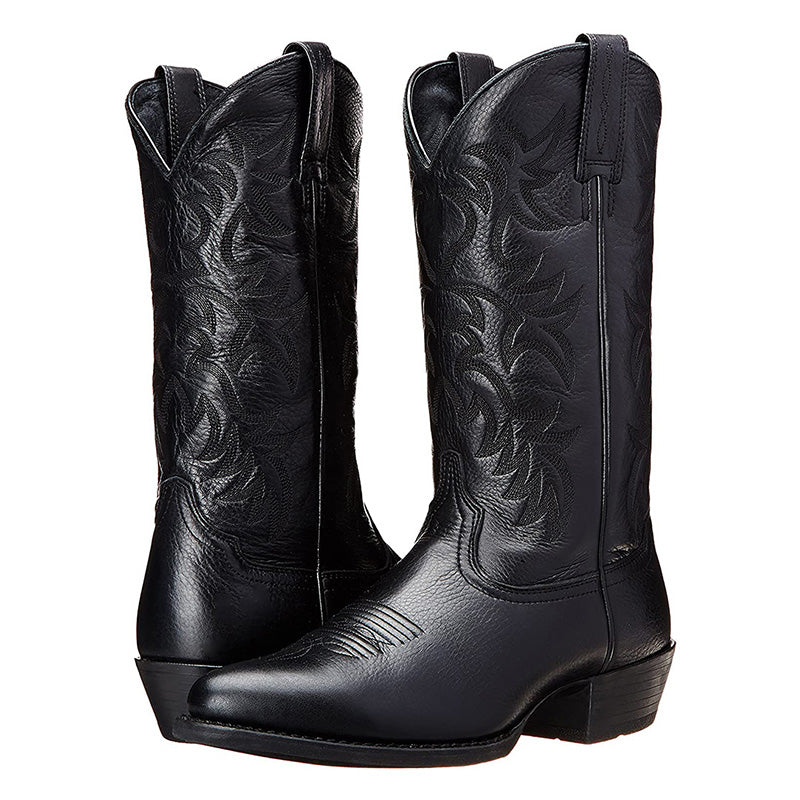 Verena | Elegante schwarze Cowboystiefel - Elle Zürich