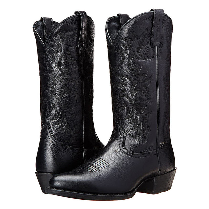 Verena | Elegante schwarze Cowboystiefel - Elle Zürich