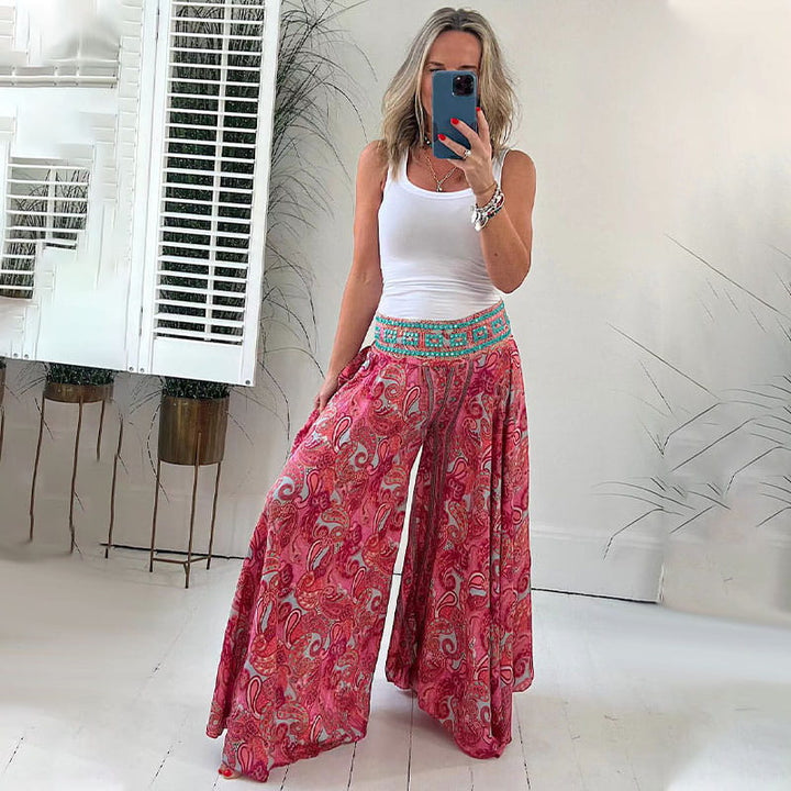Stefanie | Stylische Weite und Fließende Hose - Elle Zürich