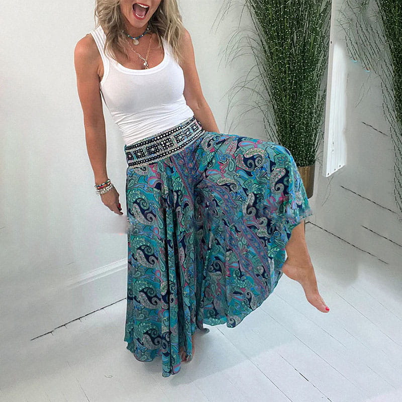 Stefanie | Stylische Weite und Fließende Hose - Elle Zürich