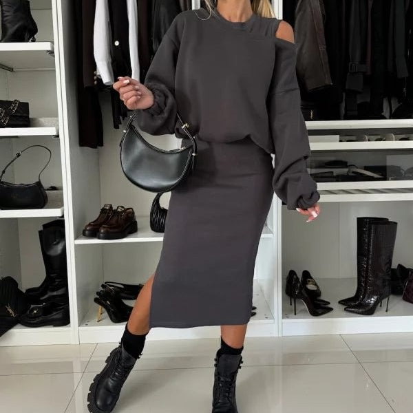 Sandra | Zweiteiliges Set aus ärmellosem Kleid und Top - Elle Zürich