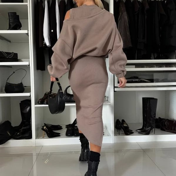 Sandra | Zweiteiliges Set aus ärmellosem Kleid und Top - Elle Zürich