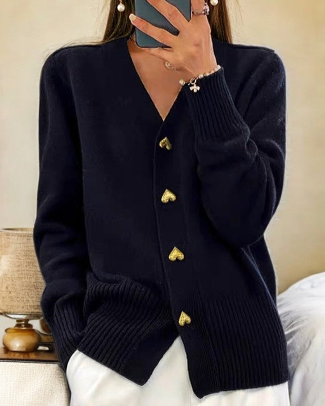 Beatrice | Eleganter Strickcardigan mit Knöpfen - Elle Zürich