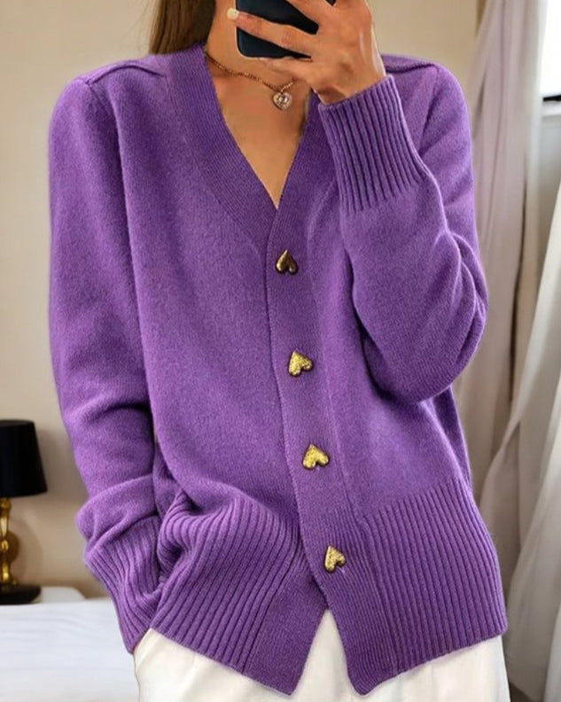Beatrice | Eleganter Strickcardigan mit Knöpfen - Elle Zürich