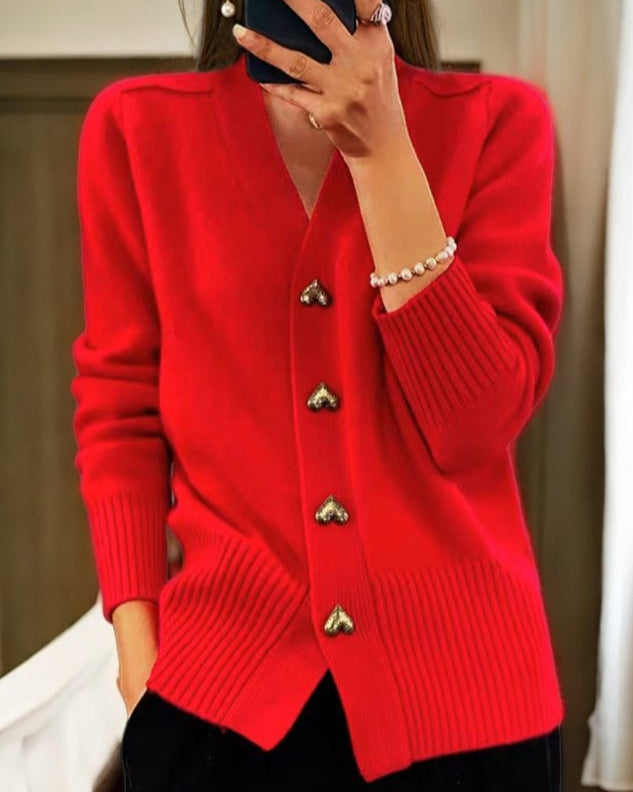 Beatrice | Eleganter Strickcardigan mit Knöpfen - Elle Zürich