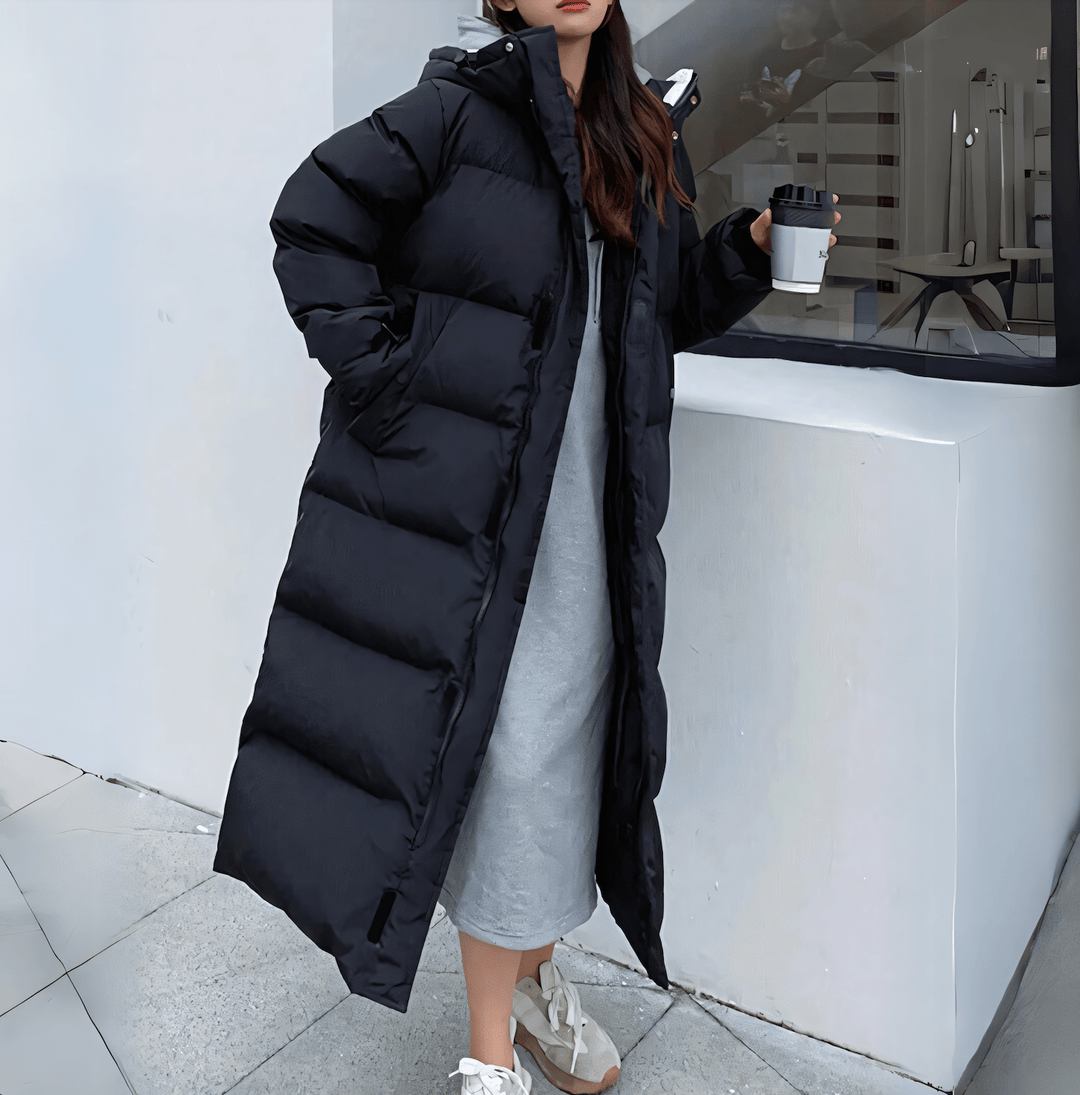 Ursula | Langer Steppmantel Damen - Elle Zürich