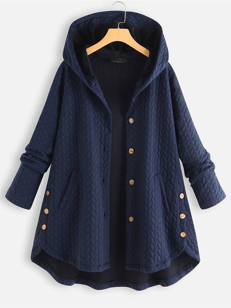Sandra | Warme Freizeitjacke mit Knöpfen - Elle Zürich