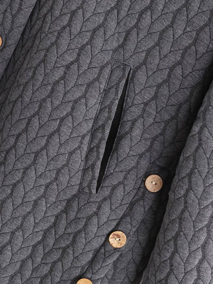 Sandra | Warme Freizeitjacke mit Knöpfen - Elle Zürich