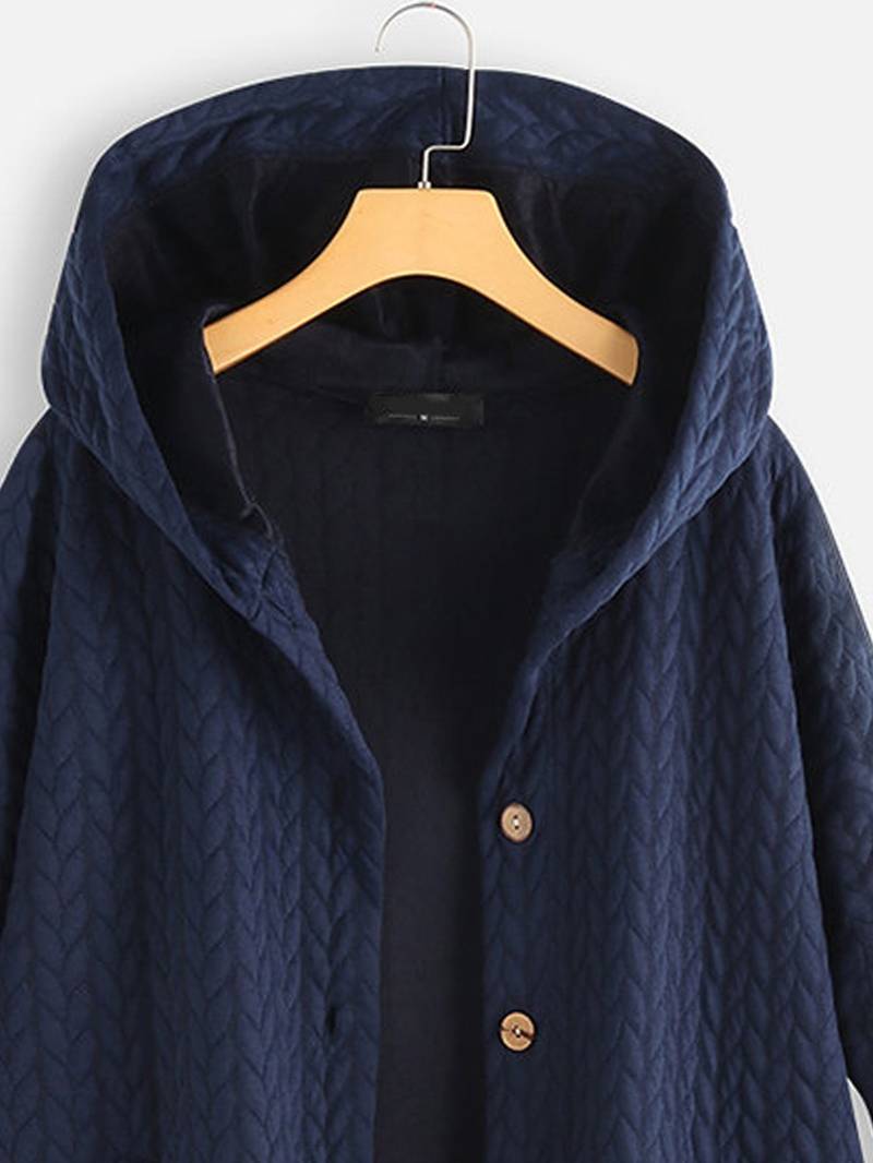 Sandra | Warme Freizeitjacke mit Knöpfen - Elle Zürich