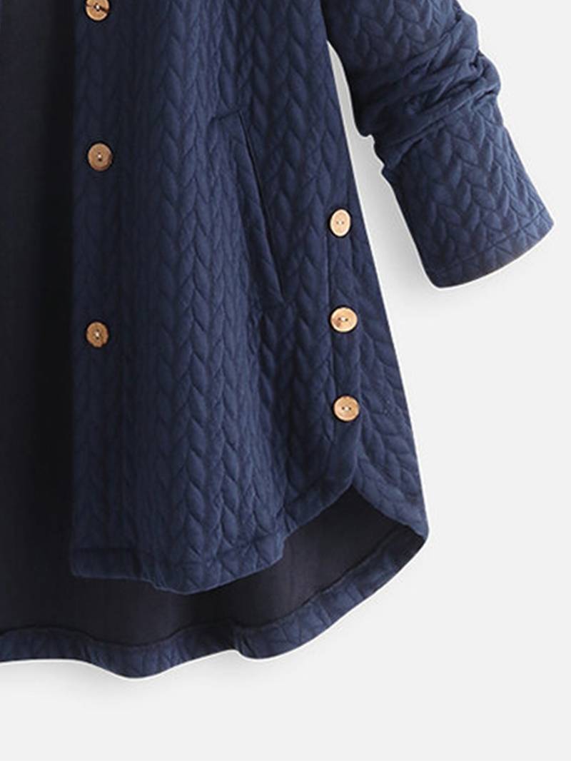 Sandra | Warme Freizeitjacke mit Knöpfen - Elle Zürich