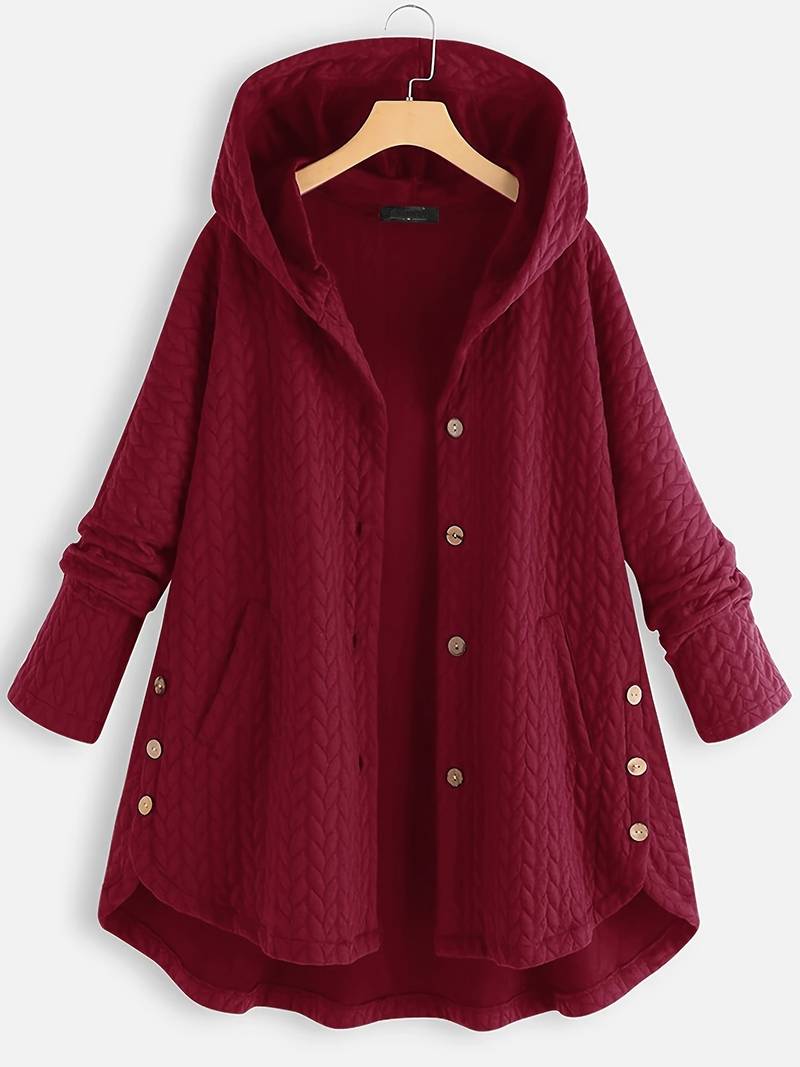 Sandra | Warme Freizeitjacke mit Knöpfen - Elle Zürich