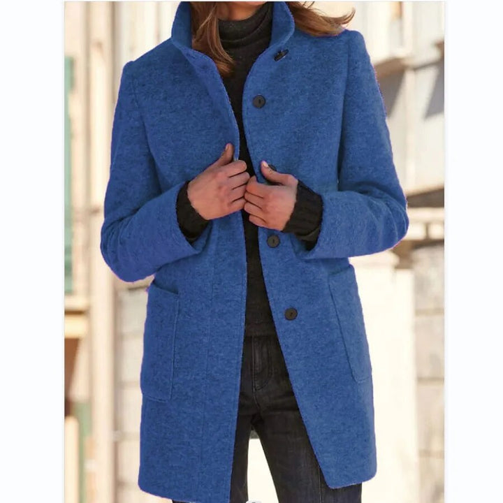 Katharina | Damen Eleganter Einreihiger Wintermantel - Elle Zürich