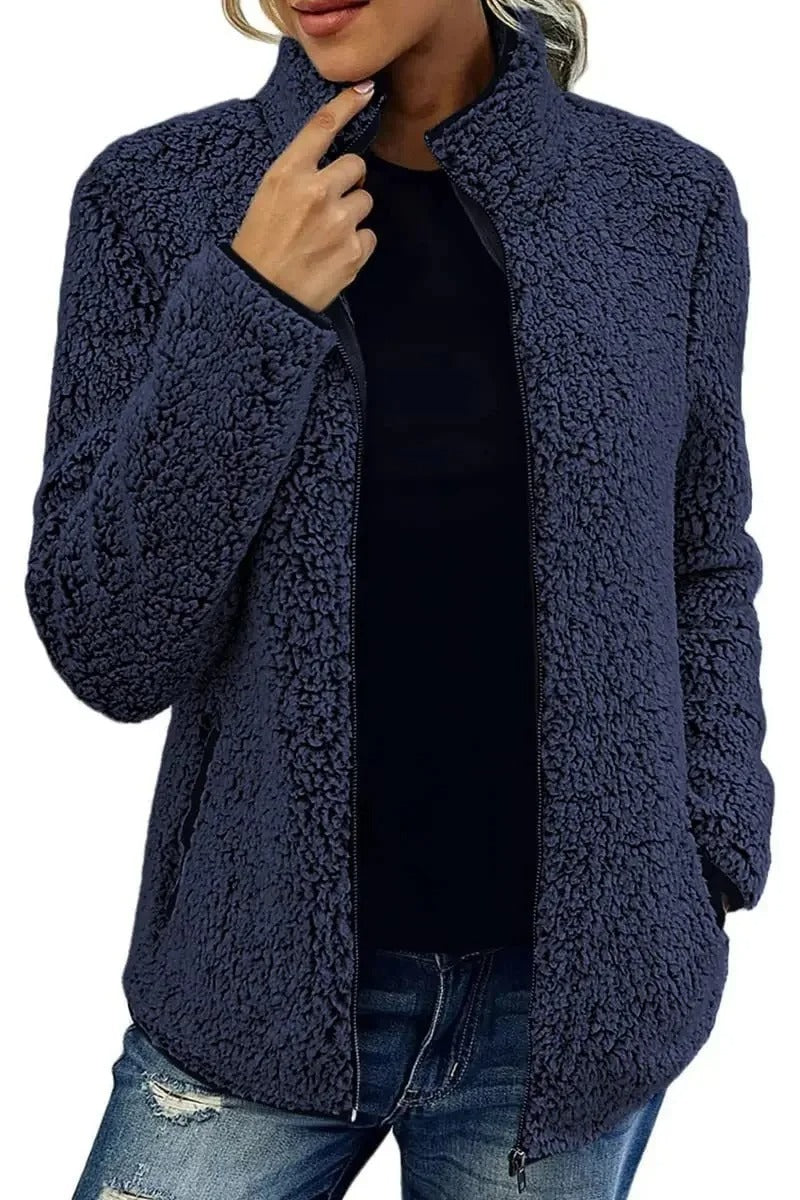 Carolina | Damen Winter Fleecejacke mit Reißverschluss - Elle Zürich