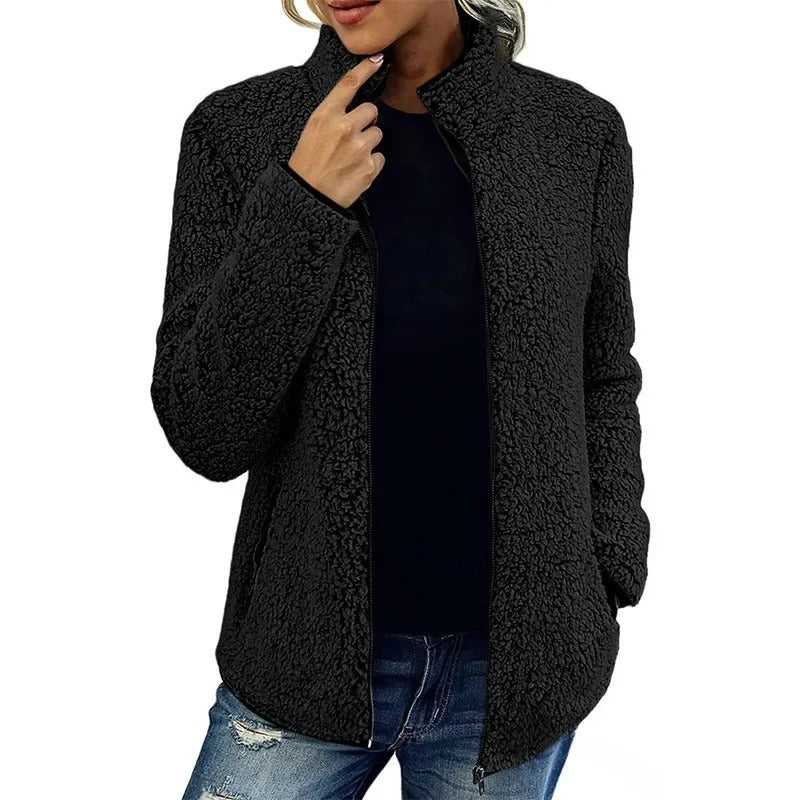 Carolina | Damen Winter Fleecejacke mit Reißverschluss - Elle Zürich