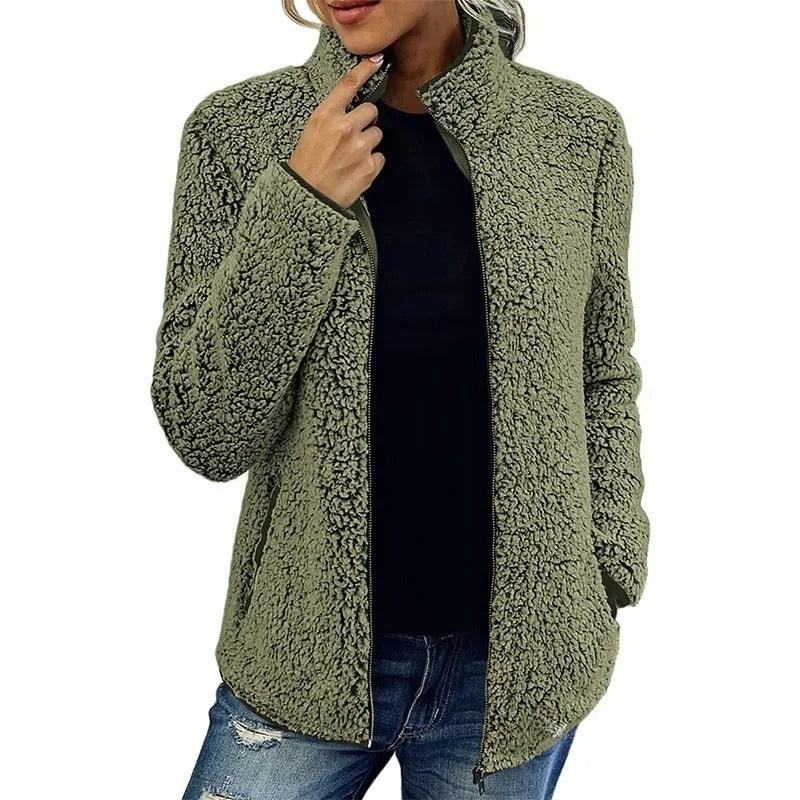 Carolina | Damen Winter Fleecejacke mit Reißverschluss - Elle Zürich