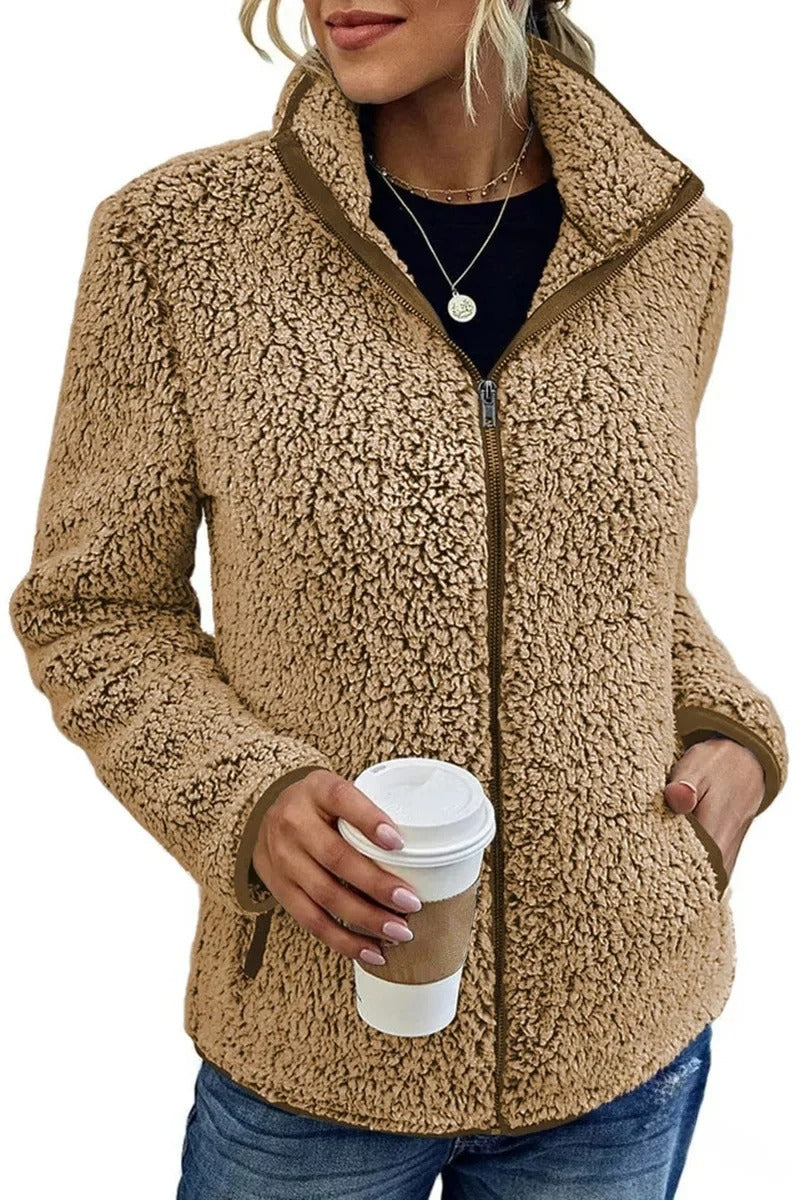 Carolina | Damen Winter Fleecejacke mit Reißverschluss - Elle Zürich