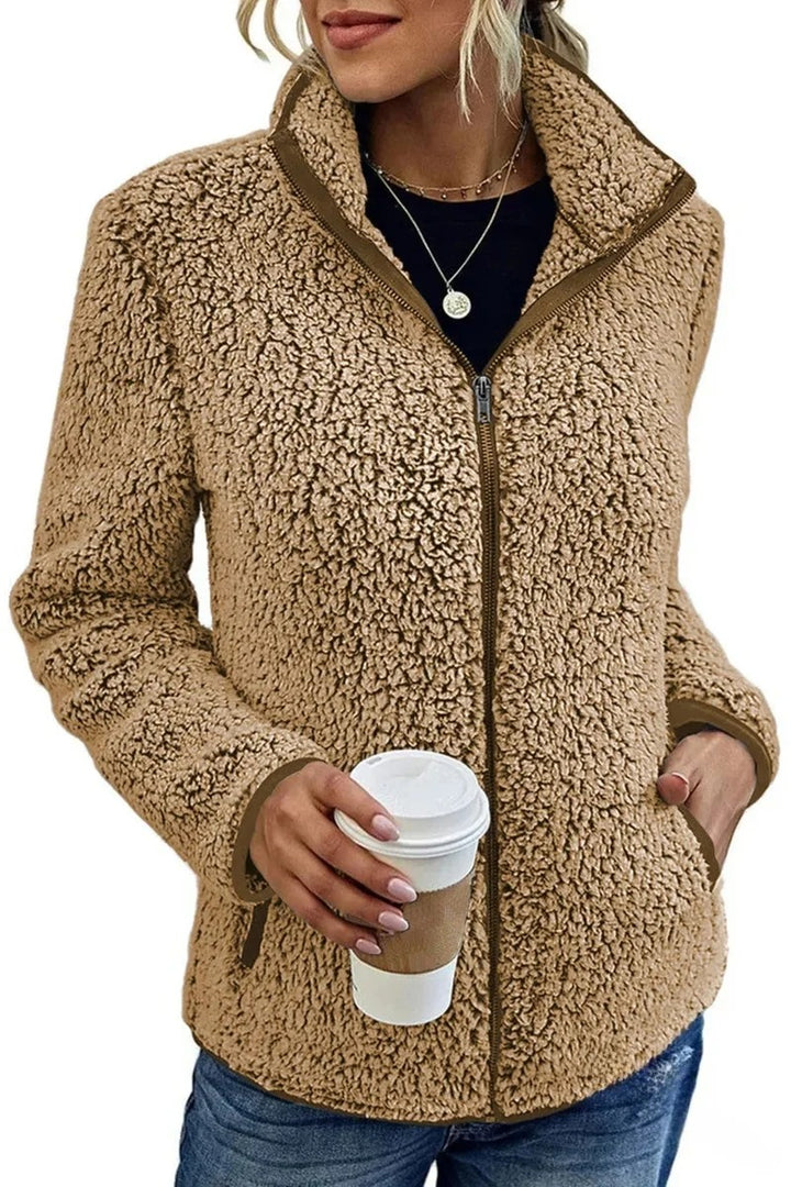 Carolina | Damen Winter Fleecejacke mit Reißverschluss - Elle Zürich