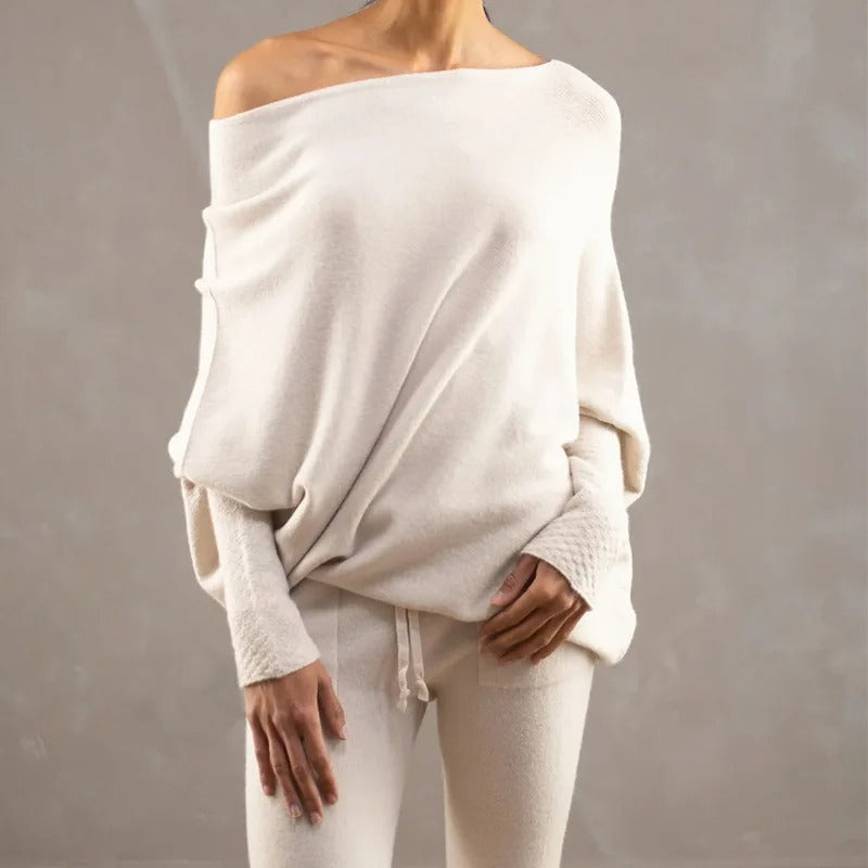 Karin | Eleganter Damenpullover mit Off-Shoulder-Stil - Elle Zürich