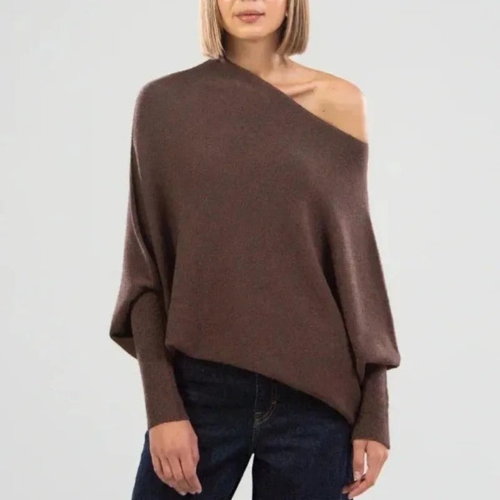 Karin | Eleganter Damenpullover mit Off-Shoulder-Stil - Elle Zürich