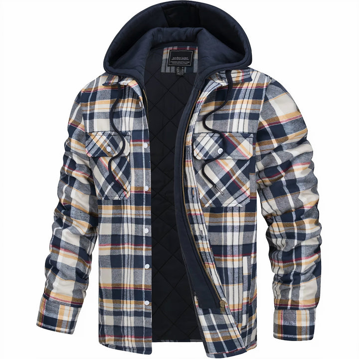 Christoph | Herren Kapuzen-Karohemdjacke für den Winter - Elle Zürich