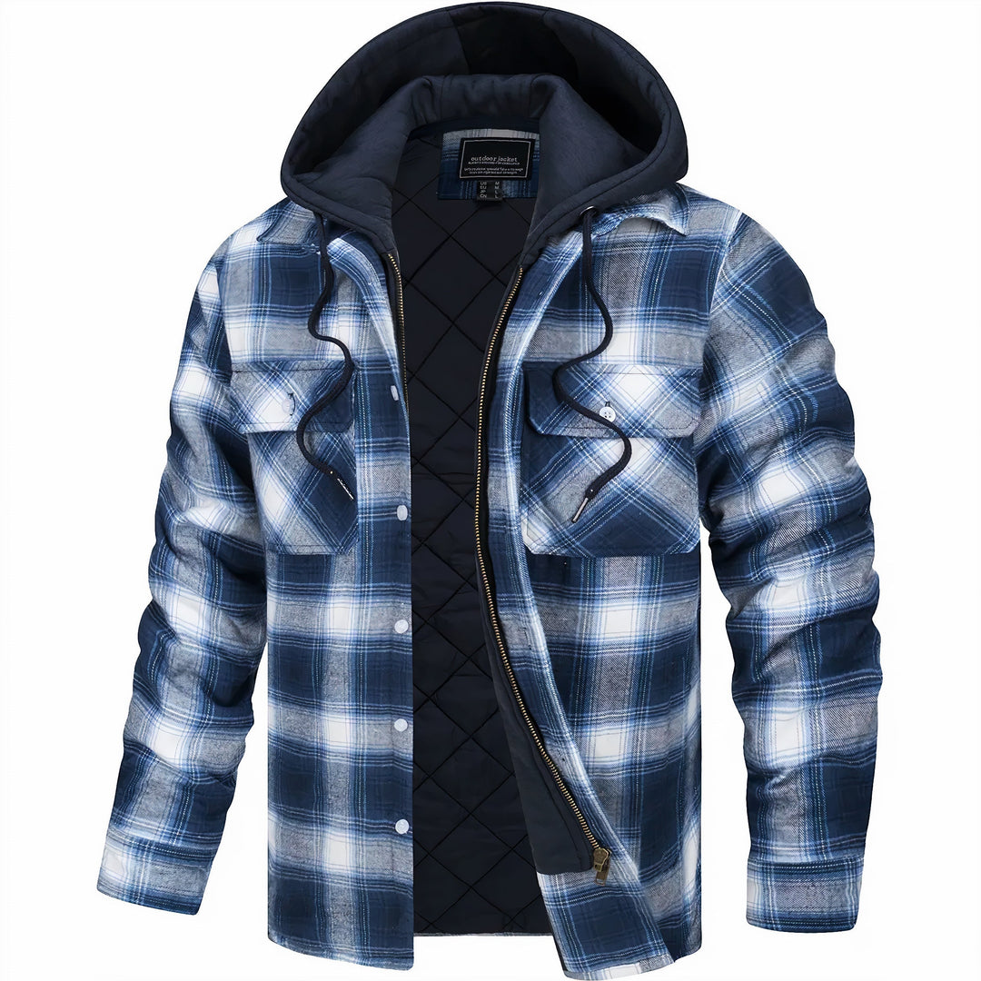 Christoph | Herren Kapuzen-Karohemdjacke für den Winter - Elle Zürich