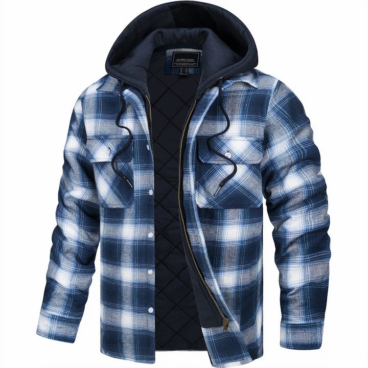 Christoph | Herren Kapuzen-Karohemdjacke für den Winter - Elle Zürich