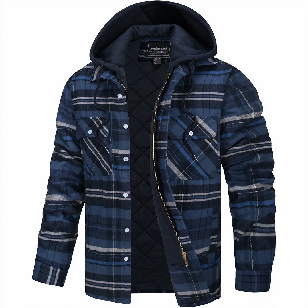 Christoph | Herren Kapuzen-Karohemdjacke für den Winter - Elle Zürich