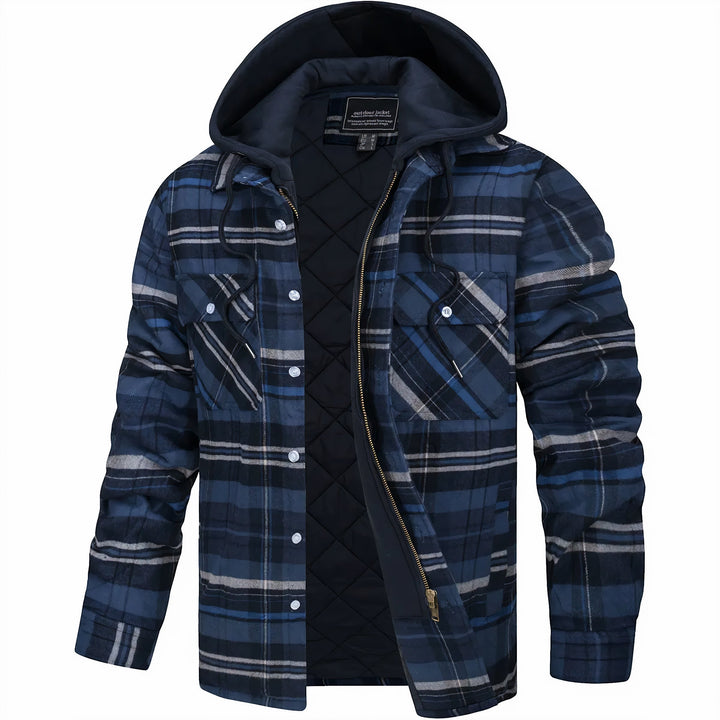Christoph | Herren Kapuzen-Karohemdjacke für den Winter - Elle Zürich
