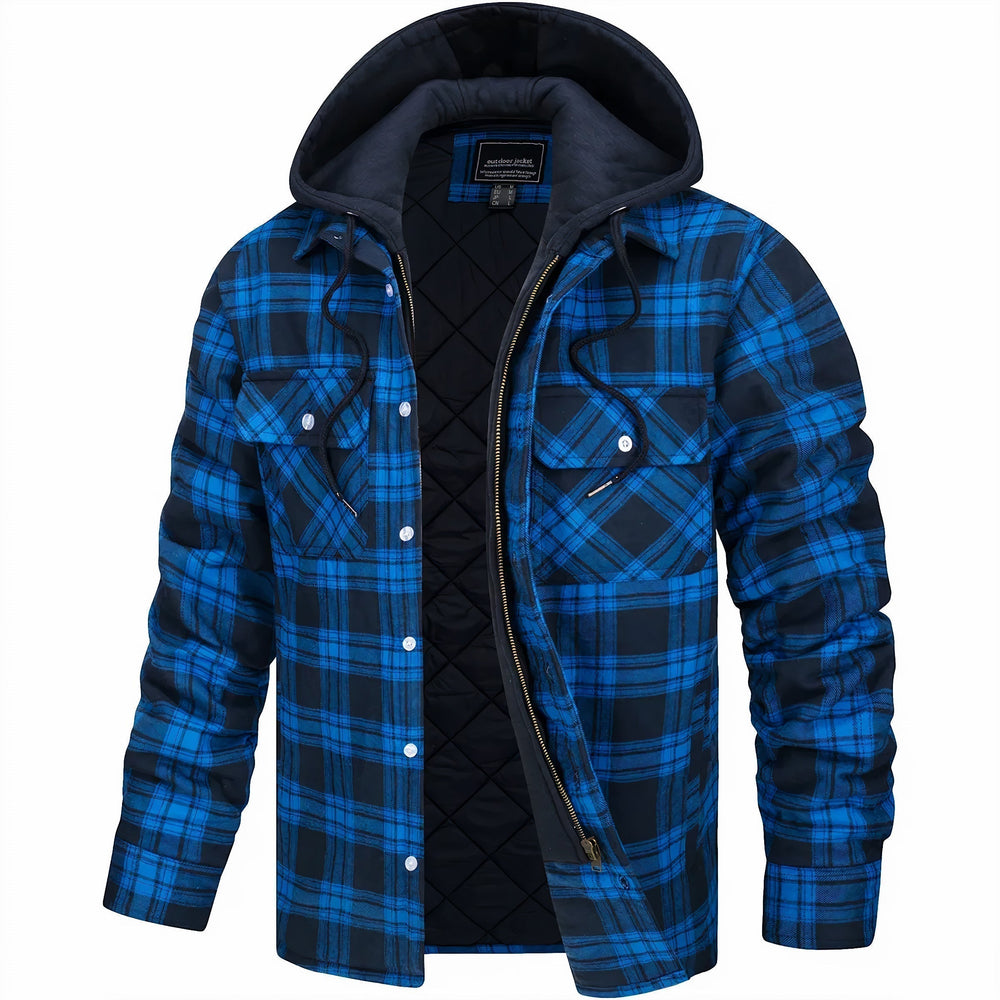 Christoph | Herren Kapuzen-Karohemdjacke für den Winter - Elle Zürich