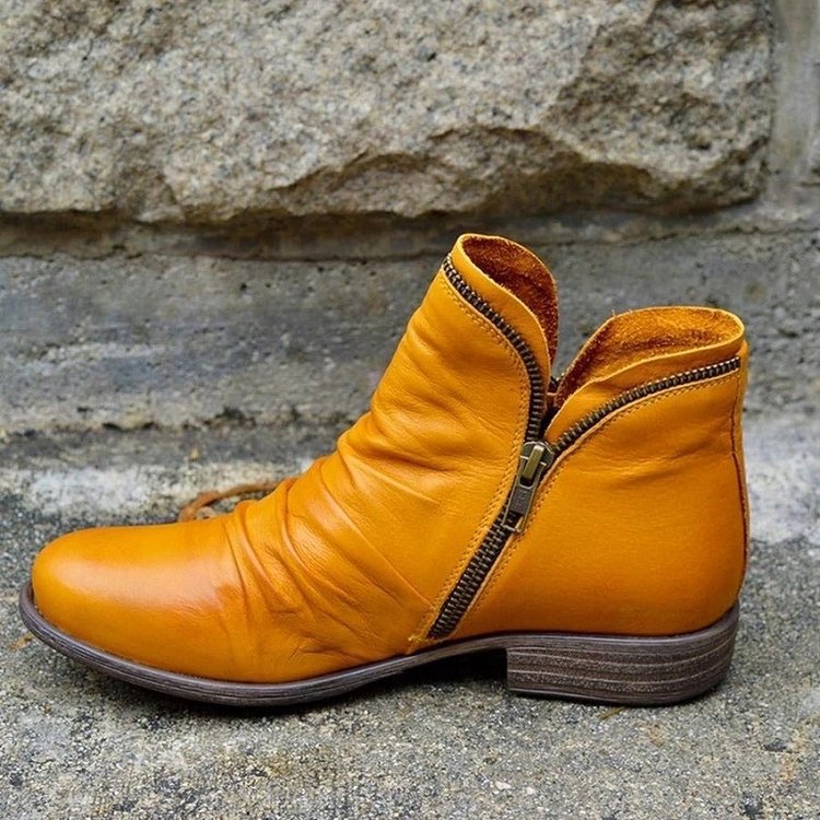 Leonie | Damen Stiefeletten mit zwei seitlichen Reißverschlüssen - Elle Zürich