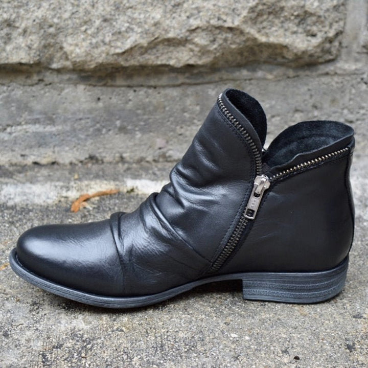 Leonie | Damen Stiefeletten mit zwei seitlichen Reißverschlüssen - Elle Zürich