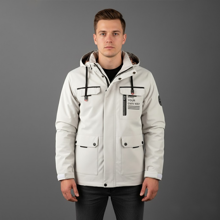 Clemens | Herren Wasserdichte Ski Winterjacke Mit Kapuze Für Draußen