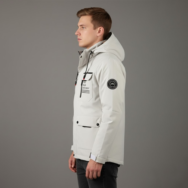 Clemens | Herren Wasserdichte Ski Winterjacke Mit Kapuze Für Draußen