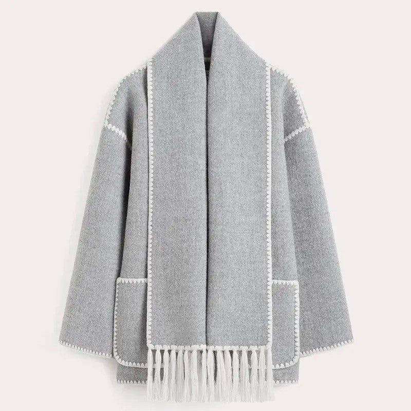 Victoria | Damen Gemütlicher Winter Oversized Mantel - Elle Zürich