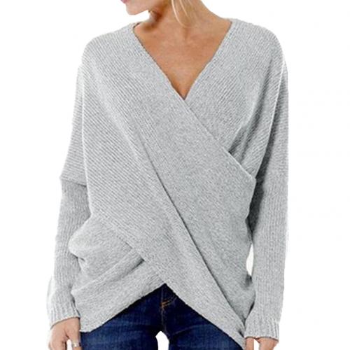 Franziska | Damen Überkreuz Strickpullover Oberteil - Elle Zürich